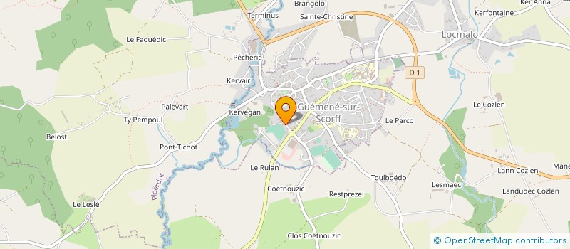 localisation de l'entreprise ASSOCIATION ROCH à GUEMENE-SUR-SCORFF
