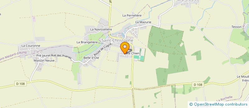localisation de l'entreprise ASSOCIATION ROCHELAISE D'ARTS MARTIAUX YOSEIKAN à SAINT-CHRISTOPHE