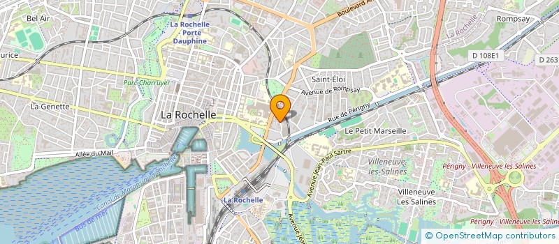 localisation de l'entreprise ASSOCIATION ROCHELAISE POUR L'ETUDE DE LA DEPRESSION ET DES TROUBLES AFFECTIFS  LA ROCHELLE