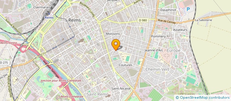 localisation de l'entreprise ASSOCIATION ROCK HEURES  REIMS