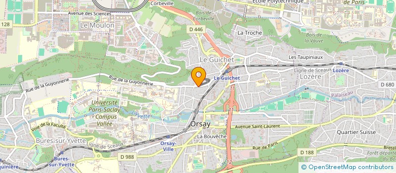 localisation de l'entreprise ASSOCIATION ROCK PARADOXE  ORSAY