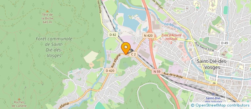 localisation de l'entreprise ASSOCIATION ROCK SPIRIT  SAINT-DIE-DES-VOSGES