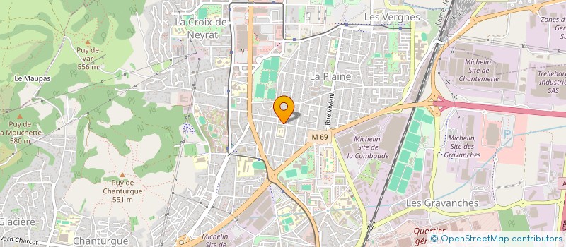 localisation de l'entreprise ASSOCIATION ROGER BRECHARD  CLERMONT FERRAND