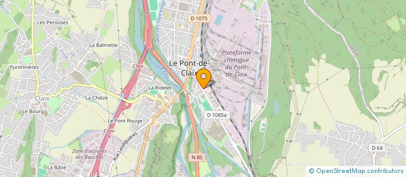 localisation de l'entreprise ASSOCIATION ROLAND OREPUK POUR L'ART NON-OBJECTIF  LE PONT-DE-CLAIX