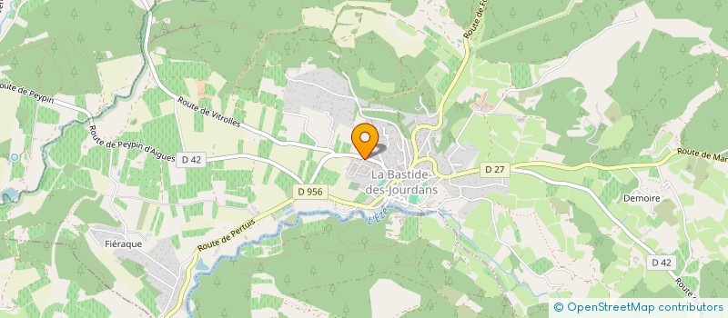 localisation de l'entreprise ASSOCIATION ROLES JD  LA BASTIDE-DES-JOURDANS