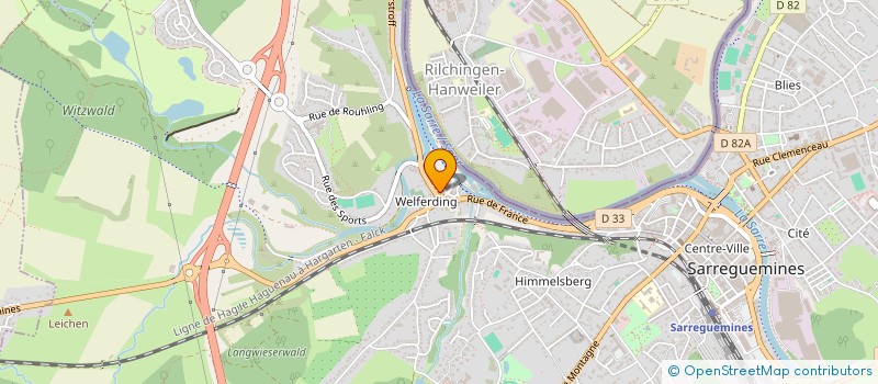 localisation de l'entreprise ASSOCIATION ROLLER DERBY SARREGUEMINES  SARREGUEMINES