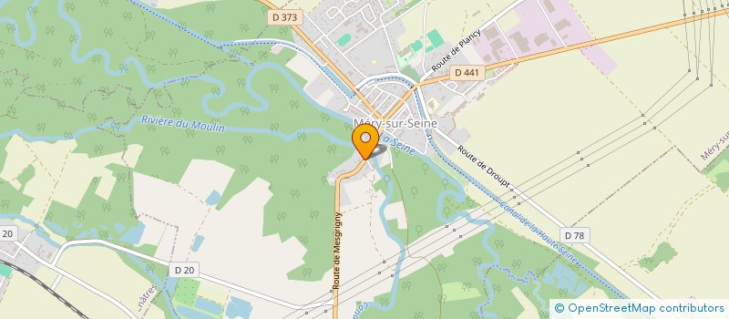 localisation de l'entreprise ASSOCIATION ROMILLONNE DE CONFECTION ET D'AIDE PAR L'EMPLOI  MERY-SUR-SEINE