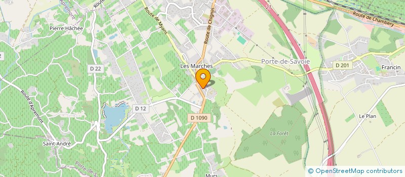 localisation de l'entreprise ASSOCIATION ROND POINT CARRE  PORTE-DE-SAVOIE