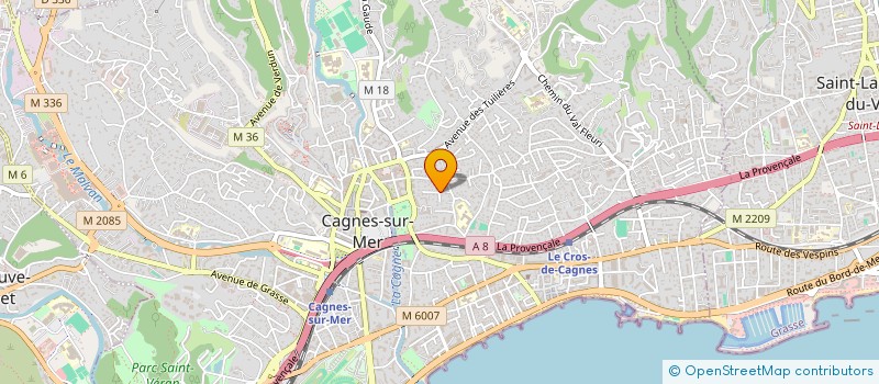localisation de l'entreprise ASSOCIATION ROOTS  CAGNES-SUR-MER