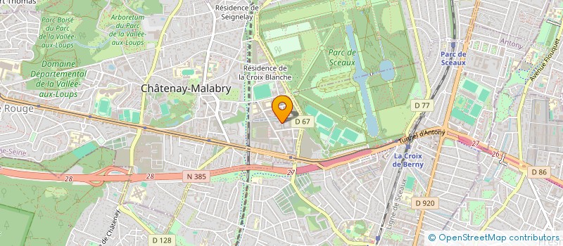 localisation de l'entreprise ASSOCIATION ROSEE - ECOLE DU COREEN  CHATENAY-MALABRY