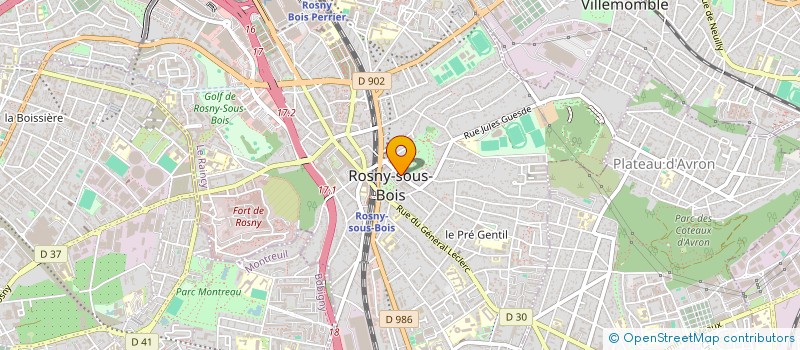 localisation de l'entreprise ASSOCIATION ROSNEENNE DETENTE ET LOISIRS à ROSNY-SOUS-BOIS