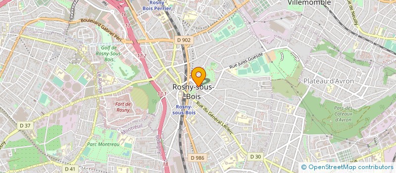 localisation de l'entreprise ASSOCIATION ROSNY INSER-TOIT à ROSNY-SOUS-BOIS