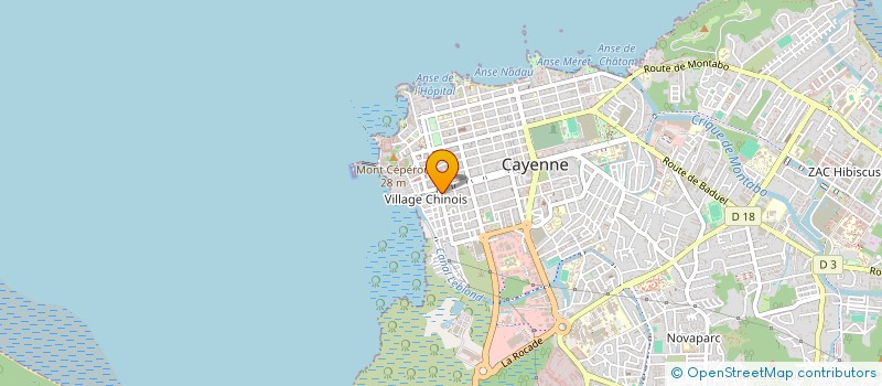 localisation de l'entreprise ASSOCIATION ROTBO KRIK  CAYENNE