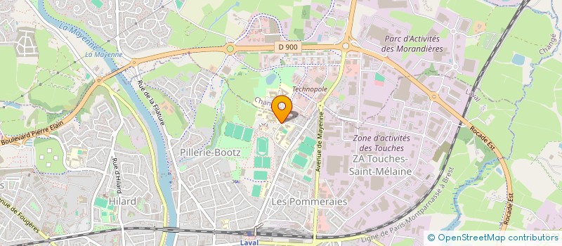 localisation de l'entreprise ASSOCIATION ROUE LIBRE ESTACA à LAVAL