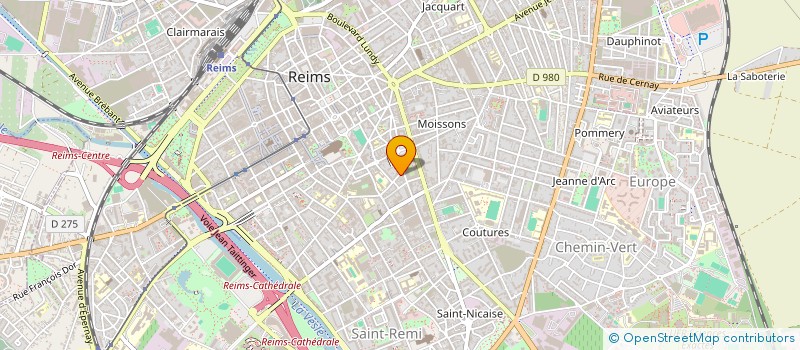 localisation de l'entreprise ASSOCIATION ROUGE CONGO  REIMS