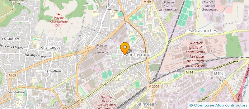 localisation de l'entreprise ASSOCIATION ROUGE GARANCE  CLERMONT-FERRAND