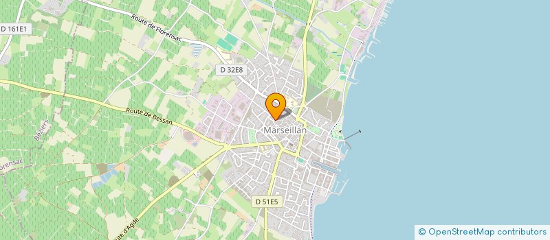 localisation de l'entreprise ASSOCIATION ROUGE-TERRE à MARSEILLAN