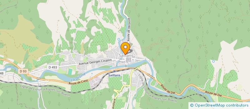 localisation de l'entreprise ASSOCIATION ROULE DOUX LA GAZELLE  SAILLANS