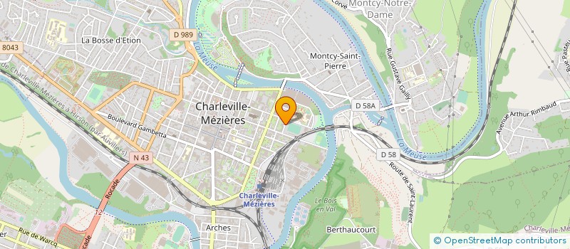 localisation de l'entreprise ASSOCIATION ROULEZ JEUNESSE  CHARLEVILLE-MEZIERES