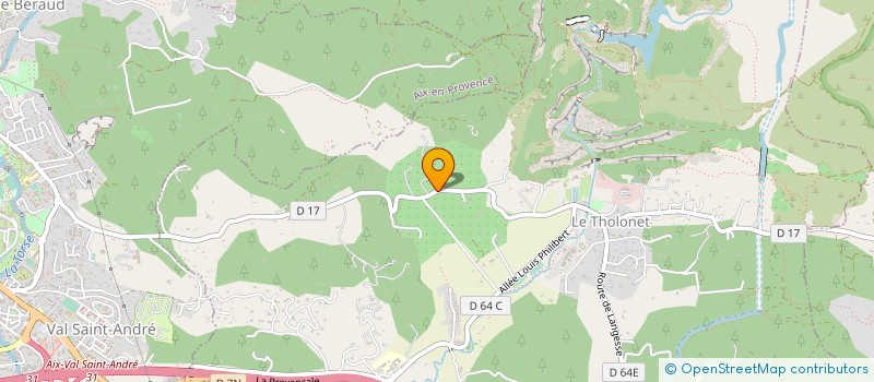 localisation de l'entreprise ASSOCIATION ROUTE CEZANNE  LE THOLONET