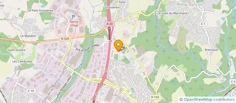 localisation de l'entreprise ASSOCIATION ROUTES LIMOUSINES EVASION (A.R.L.E.) à LIMOGES