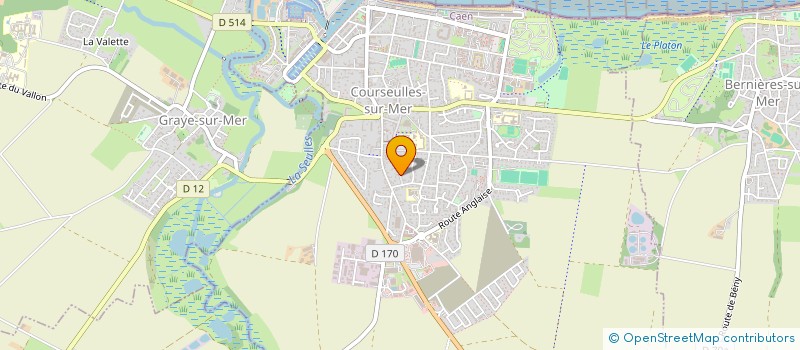 localisation de l'entreprise ASSOCIATION RUBEN VOLTIGE (ARV)  COURSEULLES-SUR-MER