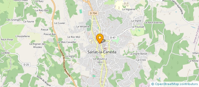 localisation de l'entreprise ASSOCIATION RUE DE LA SCENE à SARLAT-LA-CANEDA