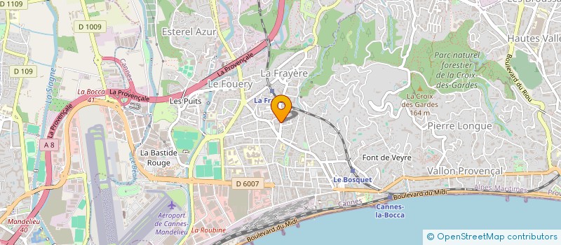 localisation de l'entreprise ASSOCIATION RUGBY CLUB CANNES XIII MINOT DU SUD  CANNES