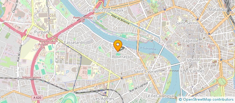 localisation de l'entreprise ASSOCIATION RUGBY QUARTIER à TOULOUSE