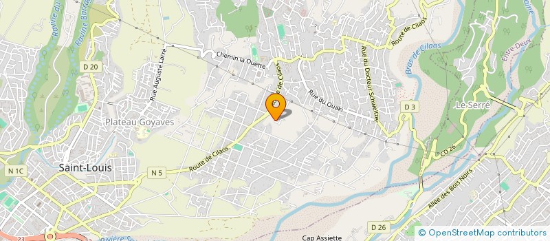 localisation de l'entreprise ASSOCIATION RUN ZARD'1 BONZAI  SAINT-LOUIS