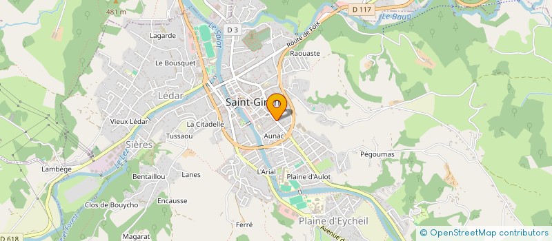 localisation de l'entreprise ASSOCIATION RURALE COMMERCE SOCIAL INSERTION à SAINT-GIRONS