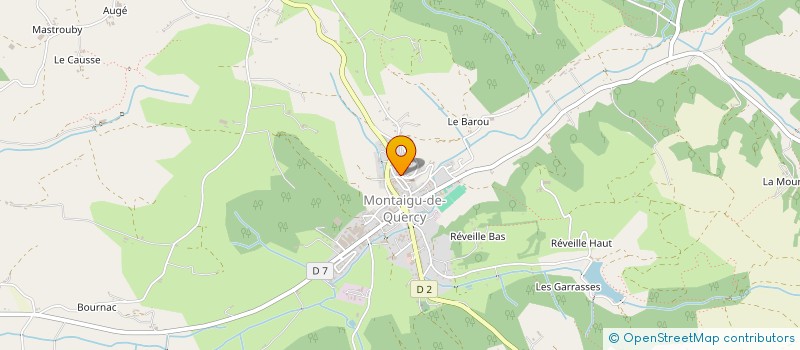 localisation de l'entreprise ASSOCIATION RURALE DES AINES DE MONTAIGU DE QUERCY à MONTAIGU-DE-QUERCY