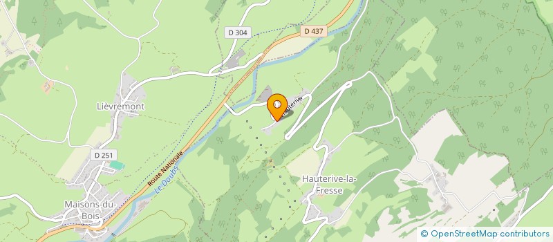 localisation de l'entreprise ASSOCIATION RUSSOPHILE SPASIBO  HAUTERIVE-LA-FRESSE