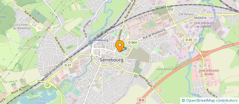 localisation de l'entreprise ASSOCIATION RYTHME DANSE DETENTE  SARREBOURG