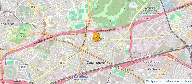 localisation de l'entreprise ASSOCIATION S'ENTREPRENDRE à LA COURNEUVE