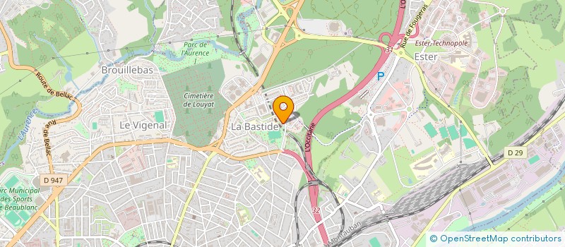 localisation de l'entreprise ASSOCIATION S O S BEBES 87 à LIMOGES
