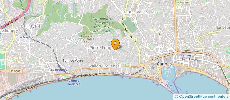 localisation de l'entreprise ASSOCIATION SACA à CANNES