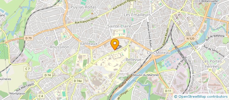 localisation de l'entreprise ASSOCIATION SACH'ANGES à LIMOGES