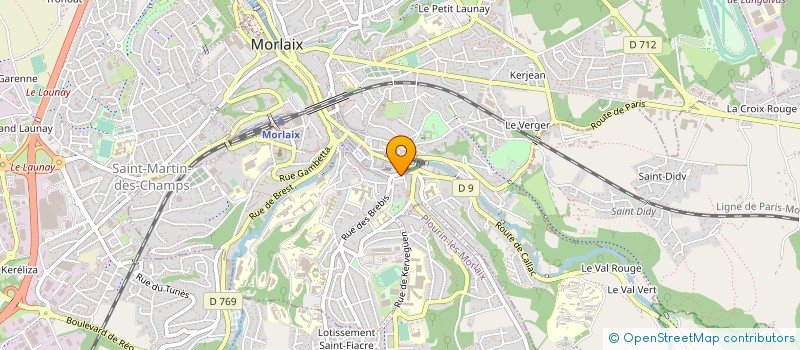 localisation de l'entreprise ASSOCIATION SACSO à MORLAIX