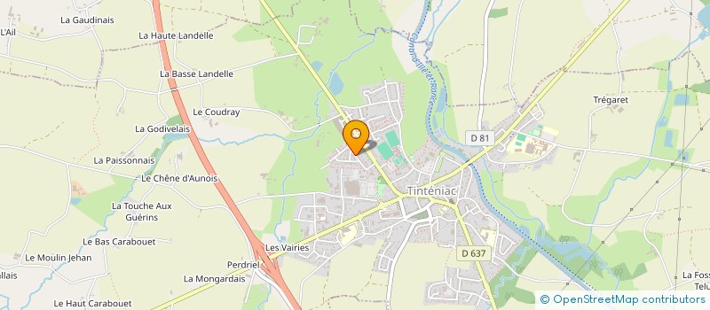 localisation de l'entreprise ASSOCIATION SADIVAG'  TINTENIAC