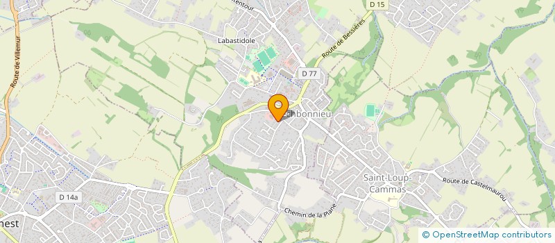 localisation de l'entreprise ASSOCIATION SAFRAN DE LA COLLINE  PECHBONNIEU