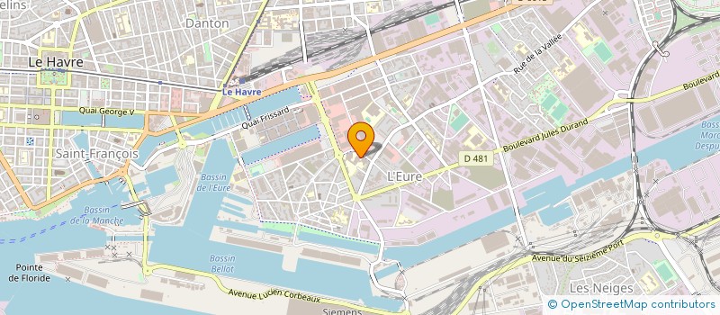 localisation de l'entreprise ASSOCIATION SAGEO LE HAVRE  LE HAVRE