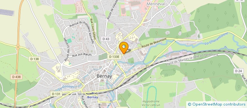 localisation de l'entreprise ASSOCIATION SAINT ANSELME  BERNAY