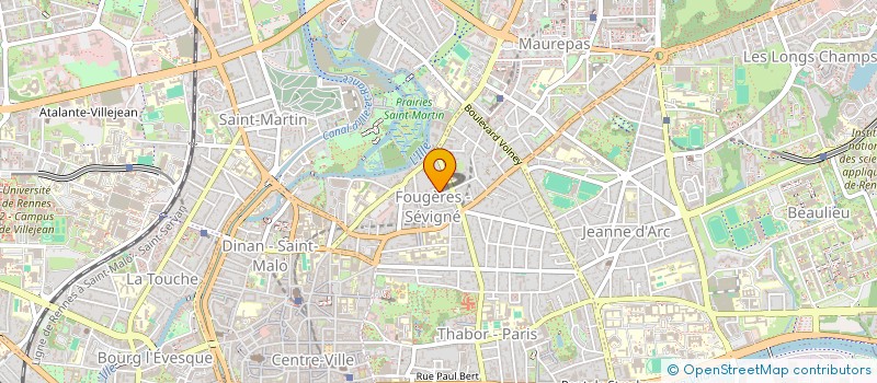 localisation de l'entreprise ASSOCIATION-SAINT-BENOIT-LABRE à RENNES