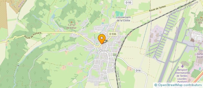 localisation de l'entreprise ASSOCIATION SAINT BLAISE  OSSUN