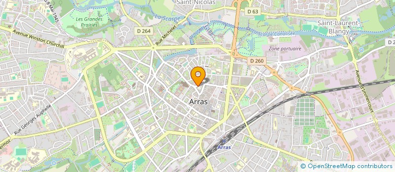 localisation de l'entreprise ASSOCIATION SAINT CAMILLE à ARRAS