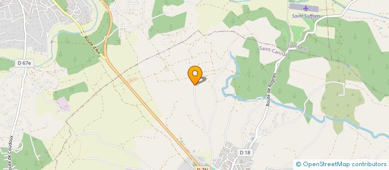 localisation de l'entreprise ASSOCIATION SAINT CANNADENNE DU SPORT DE HAUT NIVEAU à SAINT-CANNAT