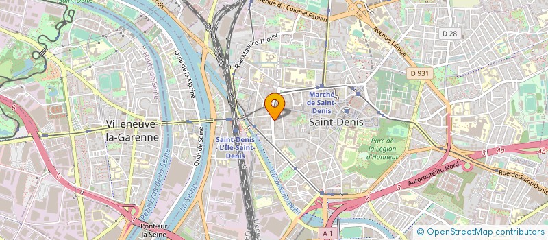 localisation de l'entreprise ASSOCIATION SAINT DENIS SUR SCENE  SAINT-DENIS