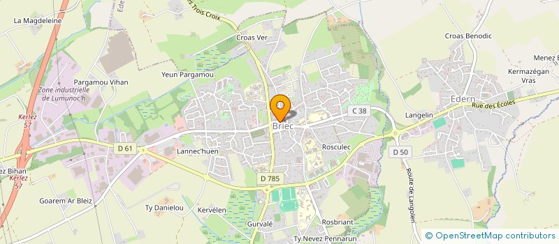 localisation de l'entreprise ASSOCIATION SAINT ETIENNE  BRIEC