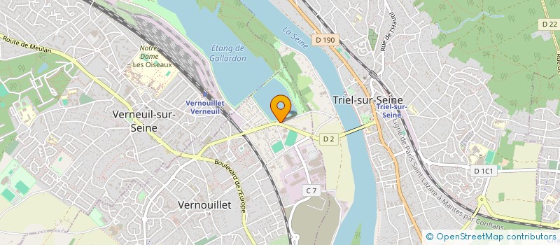 localisation de l'entreprise ASSOCIATION SAINT-ETIENNE D EDUCATION POPULAIRE DE VERNOUILLET - BILLARD CLUB DE VERNOUILLET à VERNOUILLET